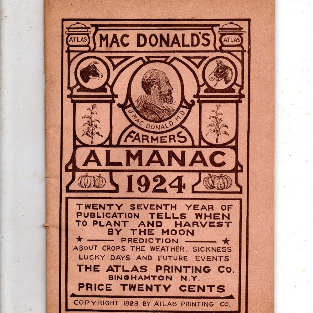 1924 Farmer's Almanac